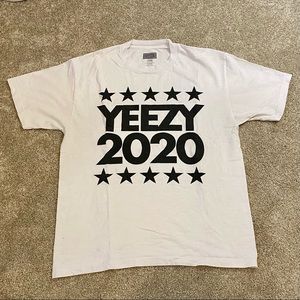 Mens Large White Kanye West Yeezy 2020 President Shirt